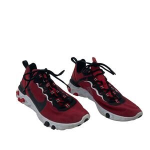 Nike React Element Red/Black, Men's 8 Preowned Athletic Shoes Sneakers